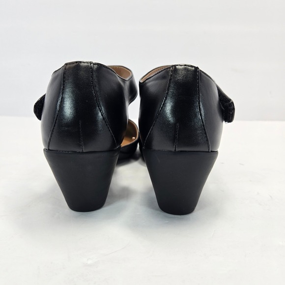 Easy Spirit Womens Black Leather Mary Jane Block Heel Shoes Size 85M - Picture 6 of 7